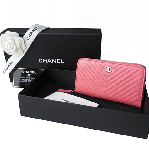 chanel long wallet pink|chanel women long wallets.